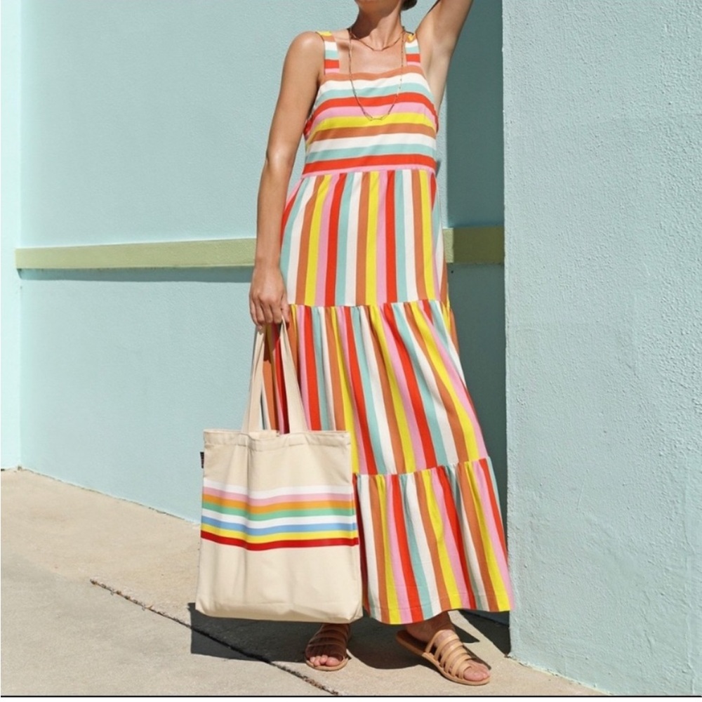 J. Crew striped maxi sundress